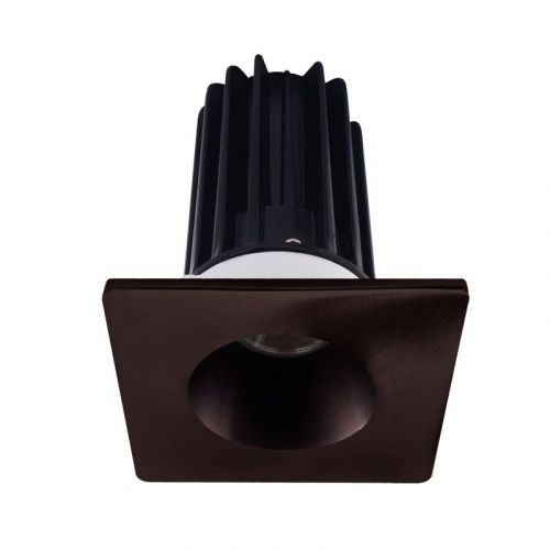 Lotus 15 Watt 2" LED Recessed Downlight - Bronze Reflector - Square Bronze Trim - 38º - 4000K - 1,020 Lumens - 120V
