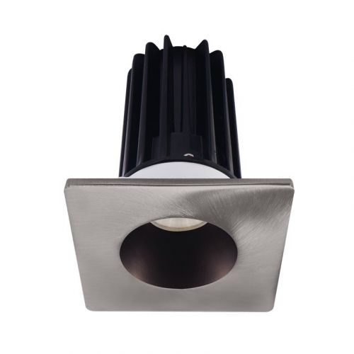 Lotus 8 Watt 2" LED Recessed Downlight - Bronze Reflector - Square Brushed Nickel Trim - 24° - 4000K - 620 Lumens - 120V