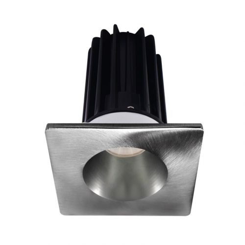Lotus 8 Watt 2" LED Recessed Downlight - Chrome Reflector - Square Chrome Trim - 38º - 2700K - 580 Lumens - 120V