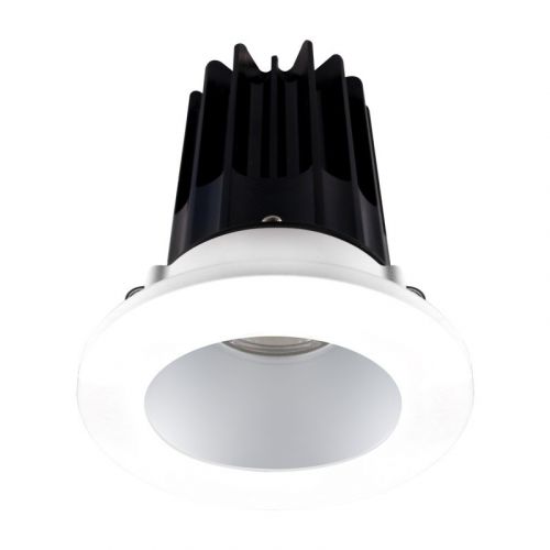 Lotus 15 Watt 2" LED Recessed Downlight - Alzak Reflector - White Trim - 38º - 3000K - 1,000 Lumens - 120V