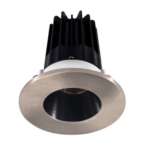 Lotus 15 Watt 2" LED Recessed Downlight - Black Reflector - Brushed Nickel Trim - 38º - 2700K - 980 Lumens - 120V