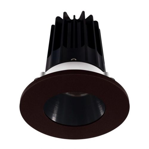 Lotus 8 Watt 2" LED Recessed Downlight - Black Reflector - Bronze Trim - 24° - 3000K - 600 Lumens - 120V