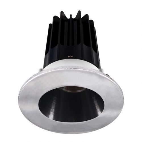 Lotus 15 Watt 2" LED Recessed Downlight - Black Reflector - Chrome Trim - 38º - 4000K - 1,020 Lumens - 120V