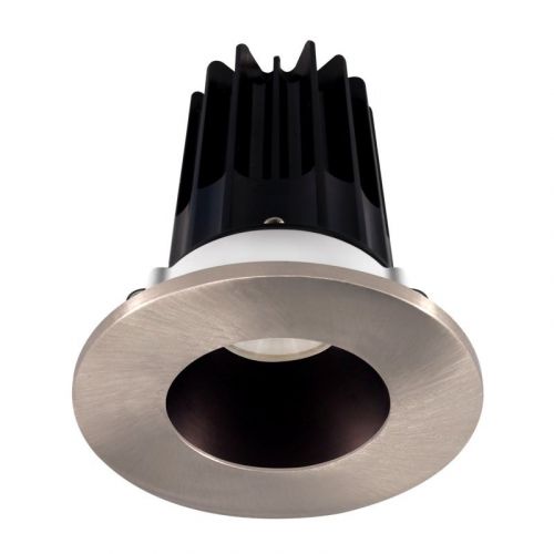 Lotus 8 Watt 2" LED Recessed Downlight - Bronze Reflector - Brushed Nickel Trim - 24° - 4000K - 620 Lumens - 120V