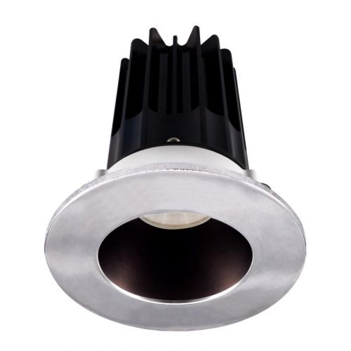 Lotus 8 Watt 2" LED Recessed Downlight - Bronze Reflector - Chrome Trim - 36° - 2700K - 580 Lumens - 120V