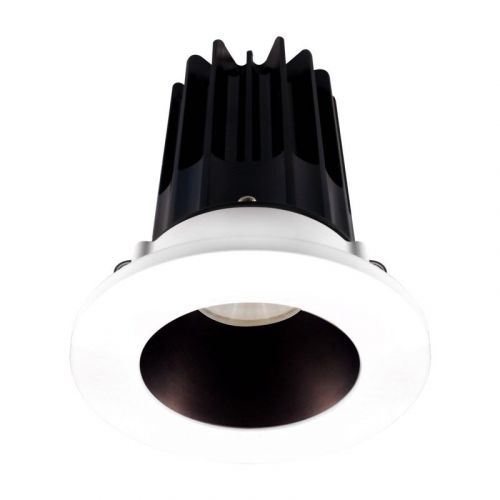 Lotus 8 Watt 2" LED Recessed Downlight - Bronze Reflector - White Trim - 24° - 4000K - 620 Lumens - 120V