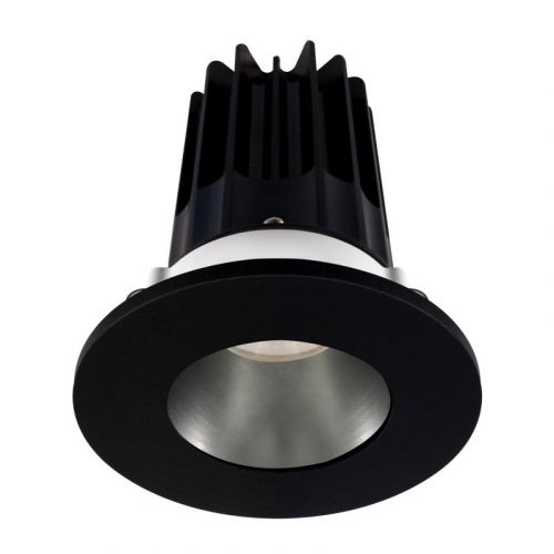 Lotus 15 Watt 2" LED Recessed Downlight - Chrome Reflector - Black Trim - 38º - 4000K - 1,020 Lumens - 120V