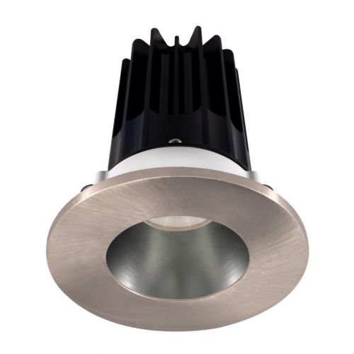 Lotus 15 Watt 2" LED Recessed Downlight - Chrome Reflector - Brushed Nickel Trim - 38º - 2700K - 980 Lumens - 120V