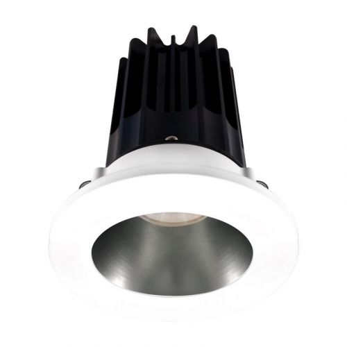 Lotus 15 Watt 2" LED Recessed Downlight - Chrome Reflector - White Trim - 38º - 4000K - 1,020 Lumens - 120V