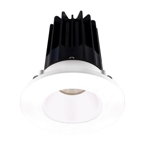Lotus 8 Watt 2" LED Recessed Downlight - White Reflector - White Trim - 24° - 2700K - 580 Lumens - 120V
