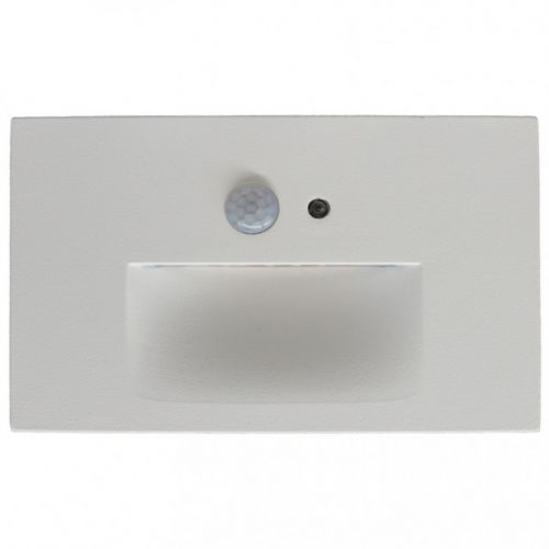 Lotus 2.5 Watt LED Step Light - Motion Sensor - Photocell - 3000K - 80 Lumens - 120V - White