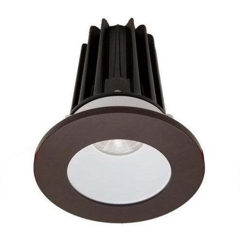 Lotus 8 Watt 2" LED Recessed Downlight - White Reflector - Bronze Trim - 38º - 4000K - 620 Lumens - 120V