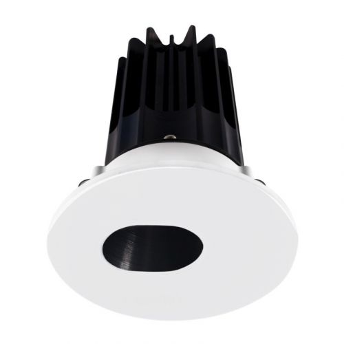 Lotus 8 Watt 2" LED Recessed Downlight - Black Reflector - Slot Aperture Trim - 4000K - 620 Lumens - 120V