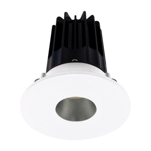 Lotus 8 Watt 2" LED Recessed Downlight - Chrome Reflector - White Pinhole Trim - 4000K - 620 Lumens - 120V